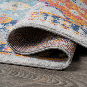 Kirman Bohemian Medallion Area Rug